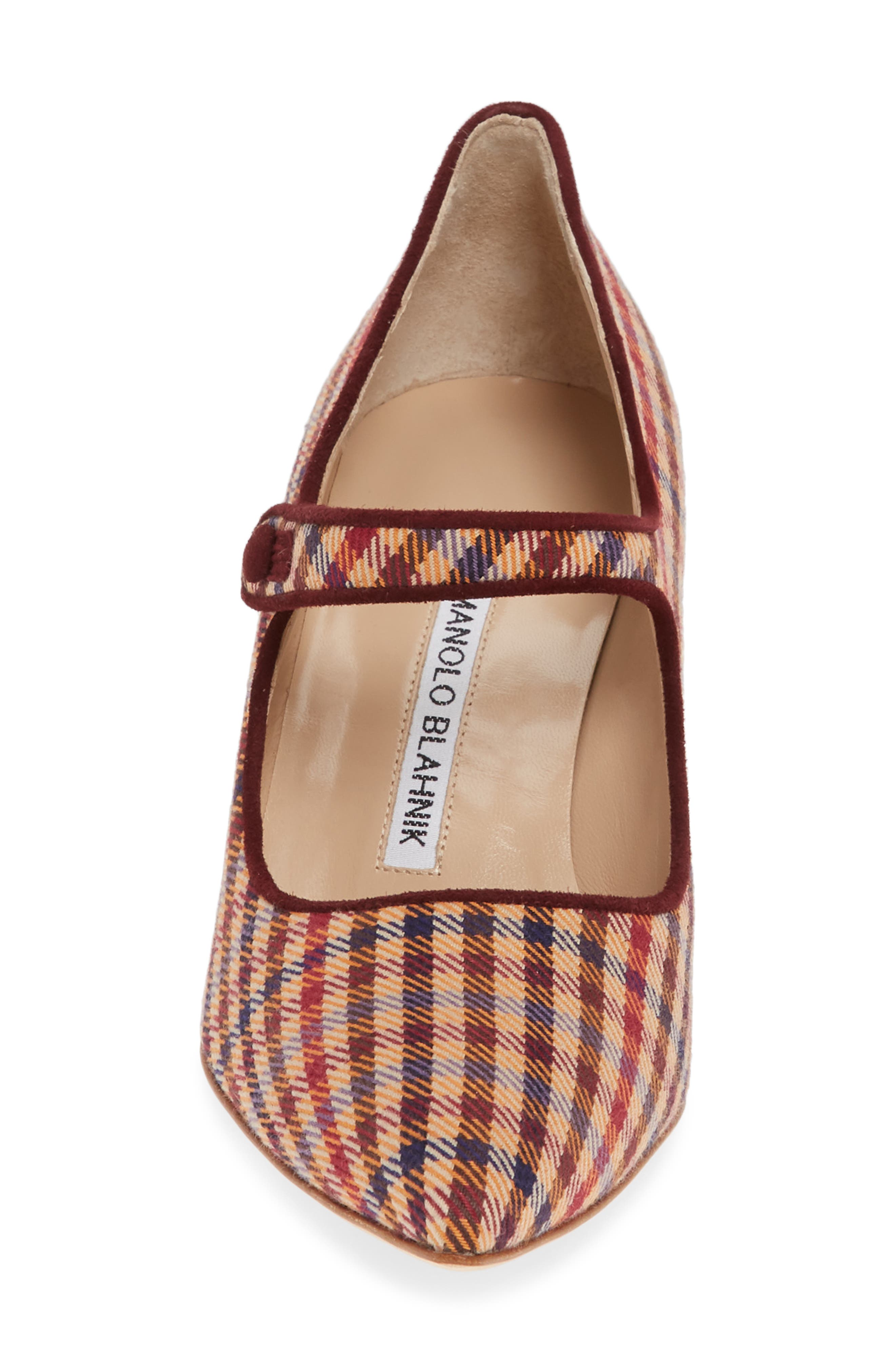 Manolo Blahnik Campari Mary Jane Pump, Alternate, color, 
