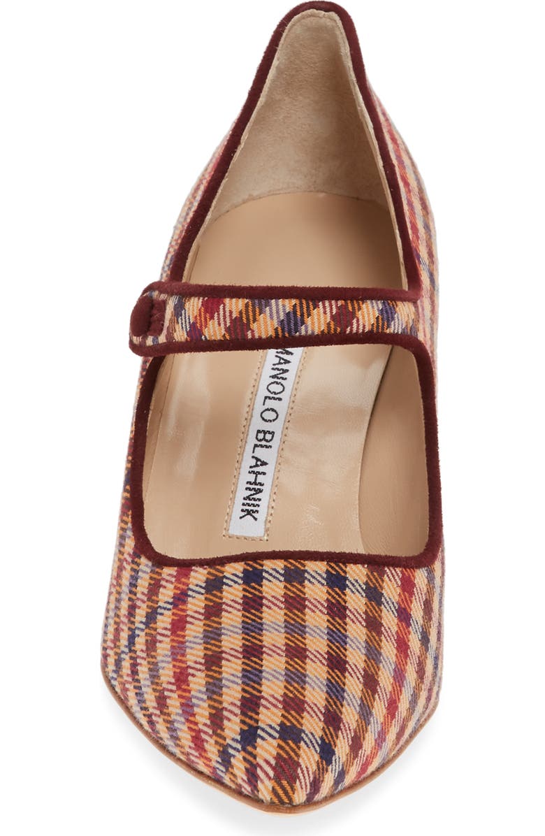 Manolo Blahnik Campari Mary Jane Pump, Alternate, color,