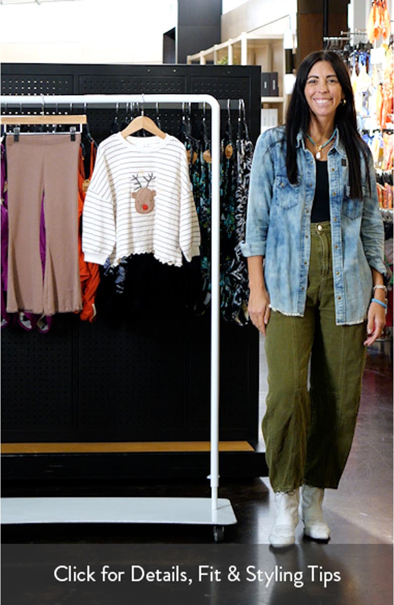 Kids' Reindeer Long Sleeve T-Shirt & Flare Leggings Set, sales video thumbnail