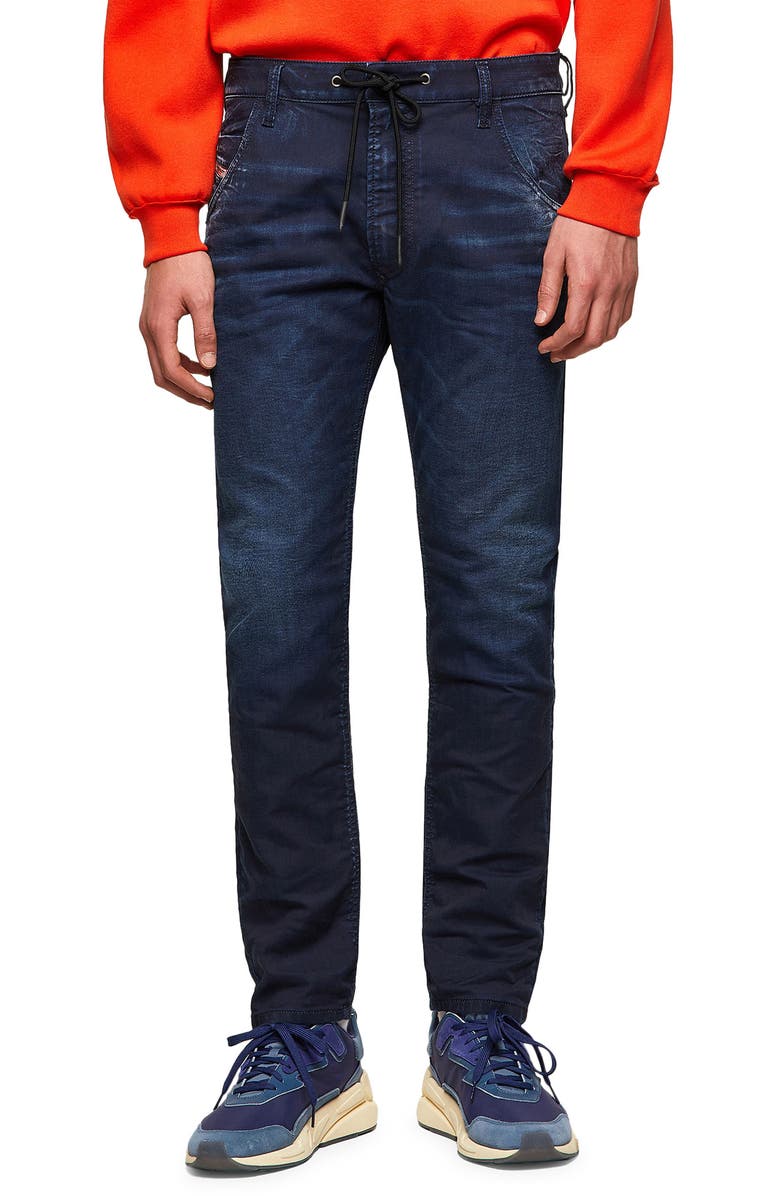 DIESEL<sup>®</sup> Krooley JoggJeans Drawstring Slim Straight Leg Jeans, Main, color, 