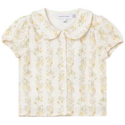 Collar Neckline with Puff Sleeve Blouse (Baby)
