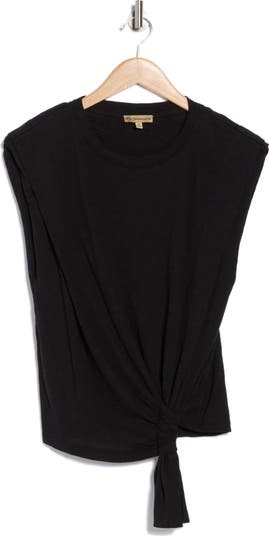Tie Front Sleeveless Knit Top