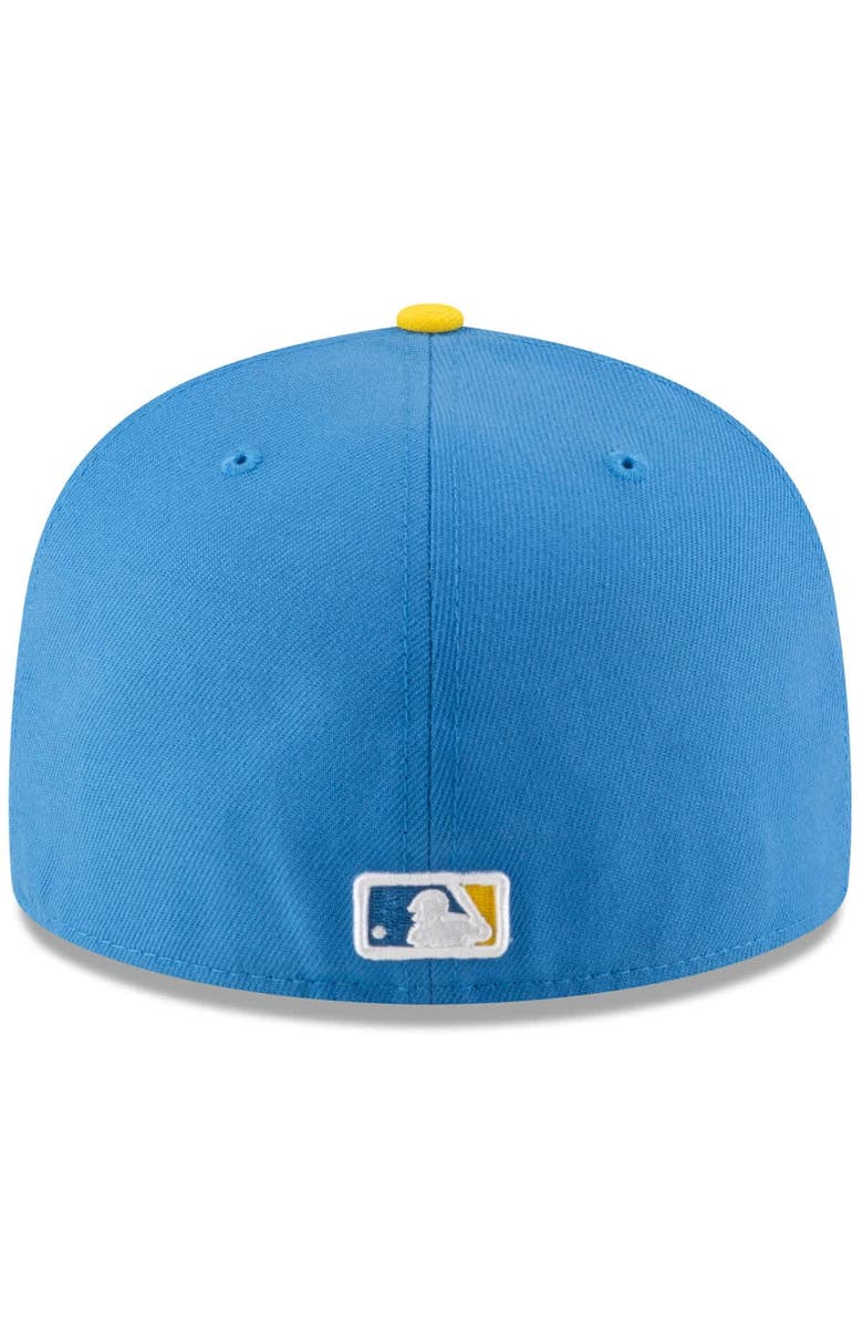New Era Men's New Era Light Blue Boston Red Sox 2025 MLB Postseason Side Patch 59FIFTY Fitted Hat, Alternate, color,