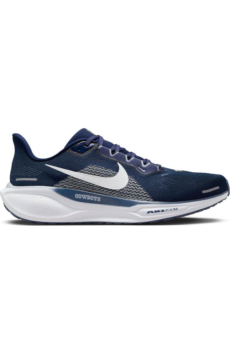 Nike Unisex Nike Navy Dallas Cowboys Zoom Pegasus 41 Running Shoes, Alternate, color,