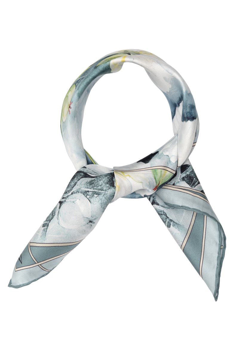Odetta - Silk Bandana, Alternate, color, Misty Blue