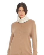 Monticelli Cashmere Pure Cashmere Knit Collar Infinity Scarf