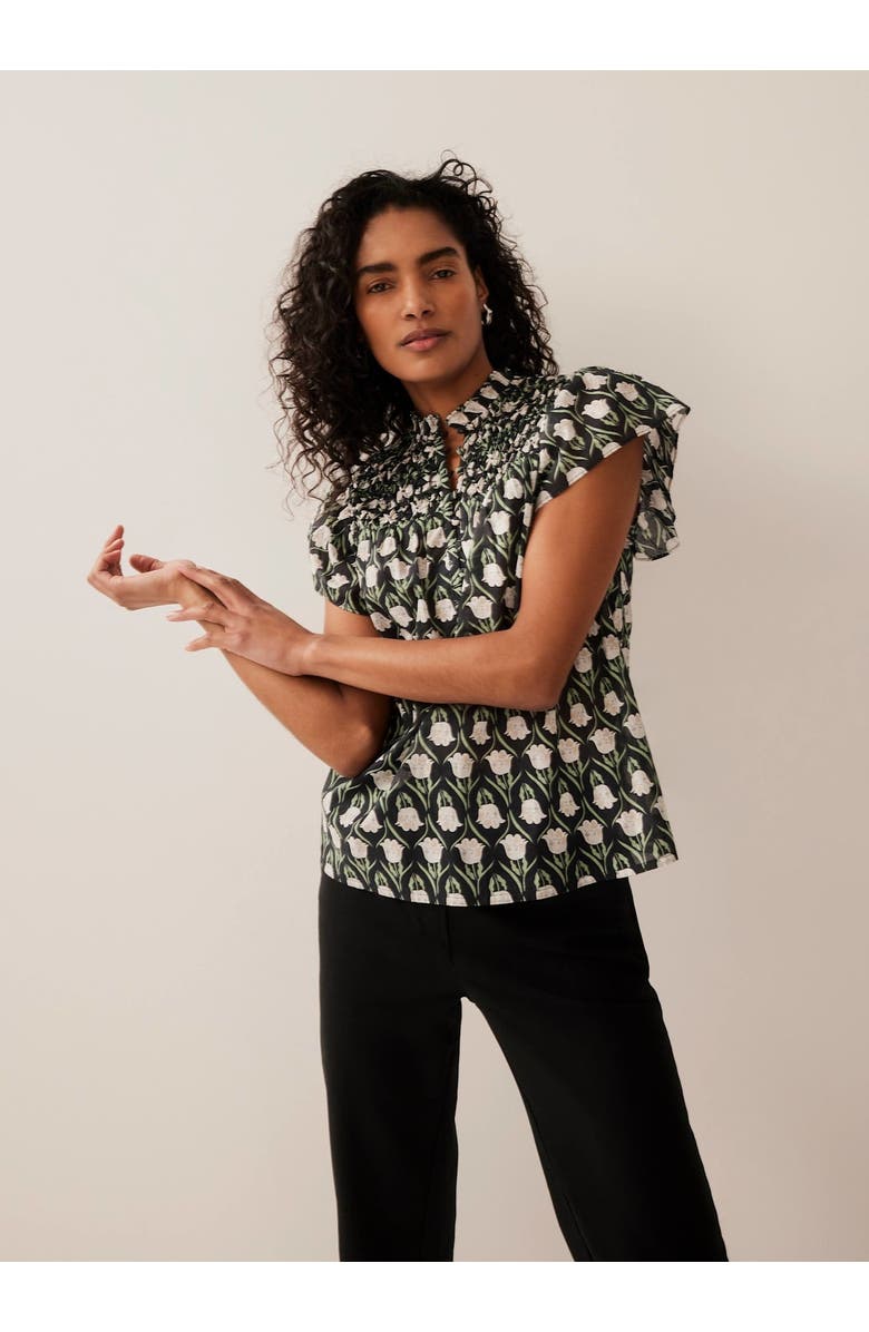 MINT VELVET Print Cotton Blouse, Main, color,