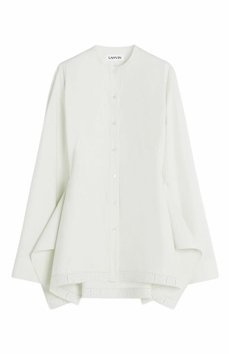 Lanvin Cotton Bowling Shirt, Alternate, color, 