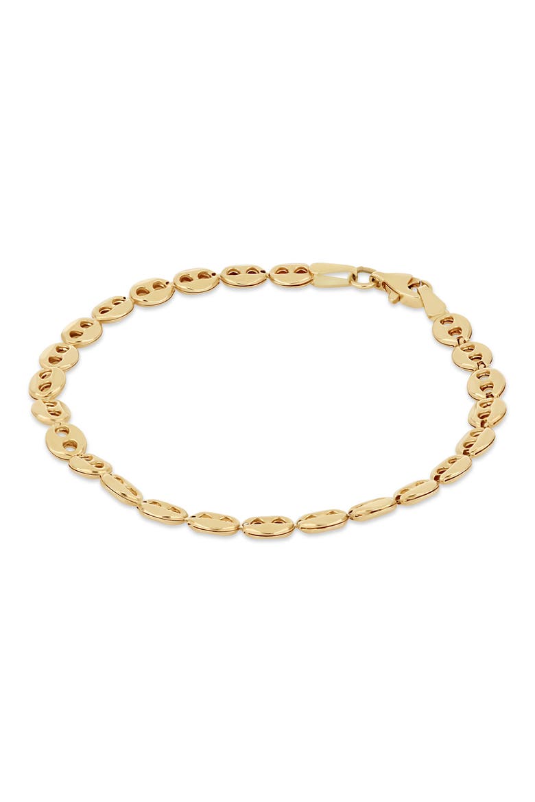 14K Gold Mariner Chain Bracelet, 4mm, Alternate, color, 14K YELLOW GOLD
