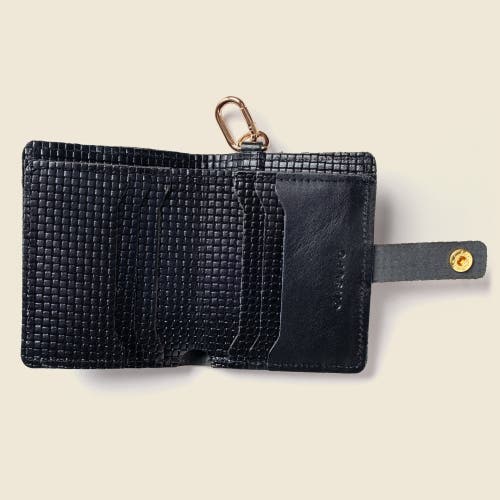 Casupo Wallet With Snap And Key Ring In Black