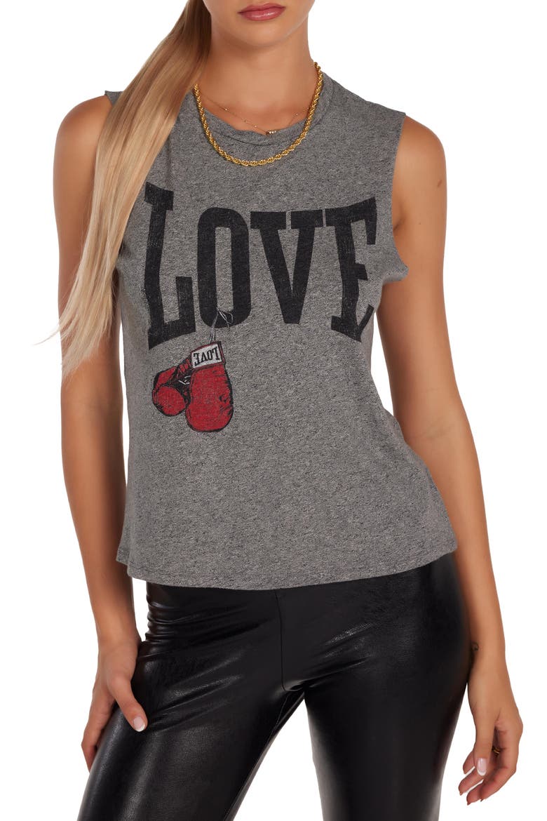 Kel Vintage Boxing Love Tee, Alternate, color, Heather Grey