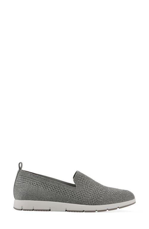 Cliffs By White Mountain Garren Glitter Knit Slip-on Sneaker In Grey Glitter Knit
