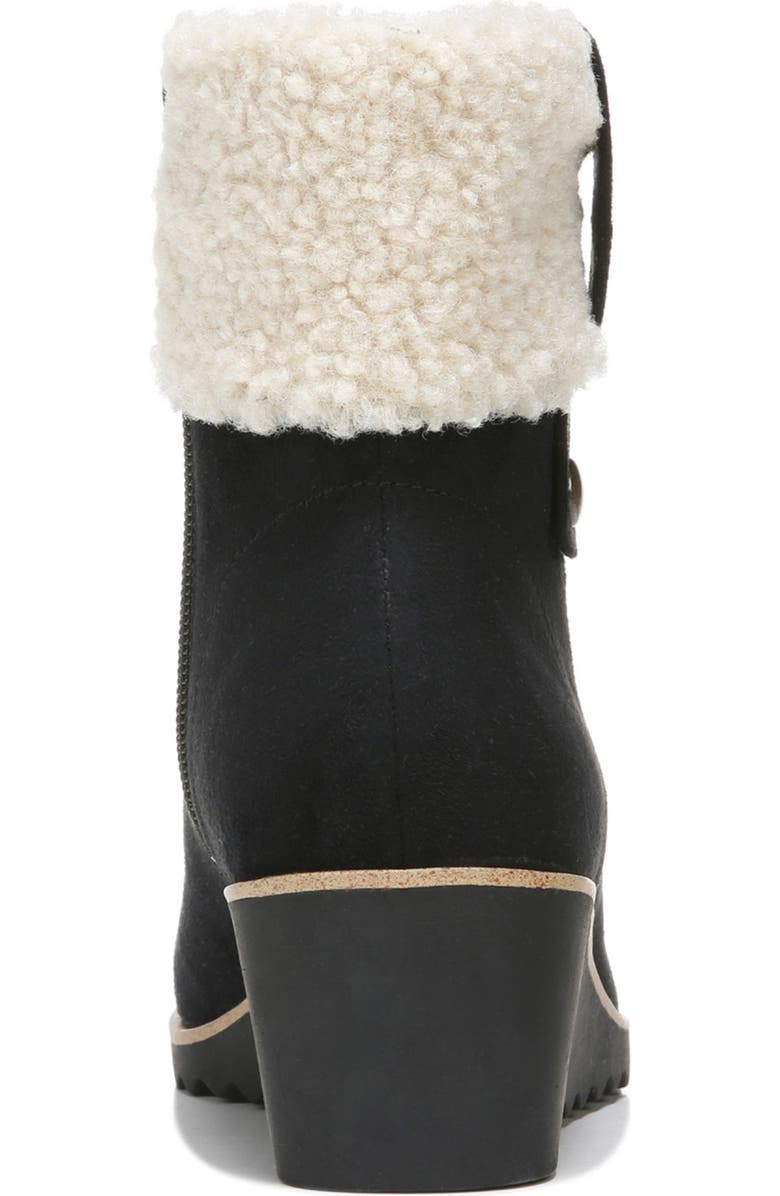 LifeStride Zurich Faux Shearling Cuff Wedge Bootie, Alternate, color,
