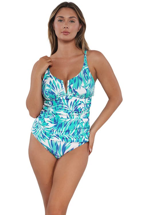 SUNSETS SUNSETS ZURI V-WIRE TANKINI SWIMSUIT TOP 