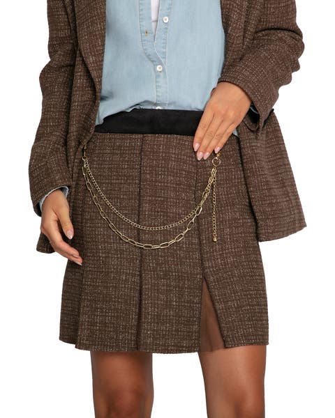Set Me Free Tweed Skirt