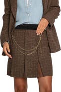 Belle & Bloom Set Me Free Tweed Skirt