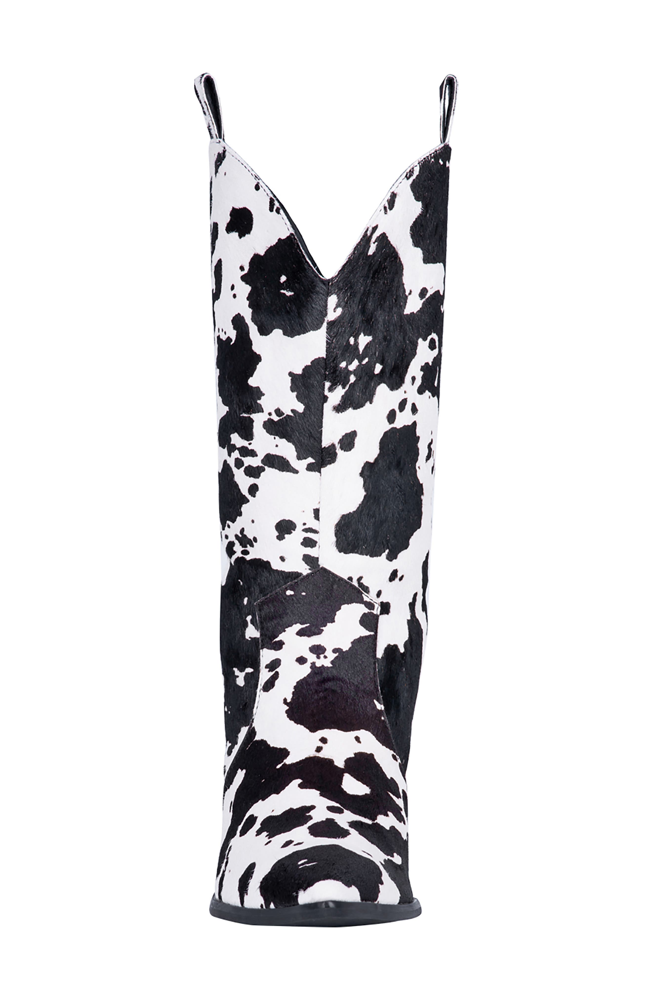Dingo Live a Little Cow Print Genuine Calf Hair Western Boot, Alternate, color, 