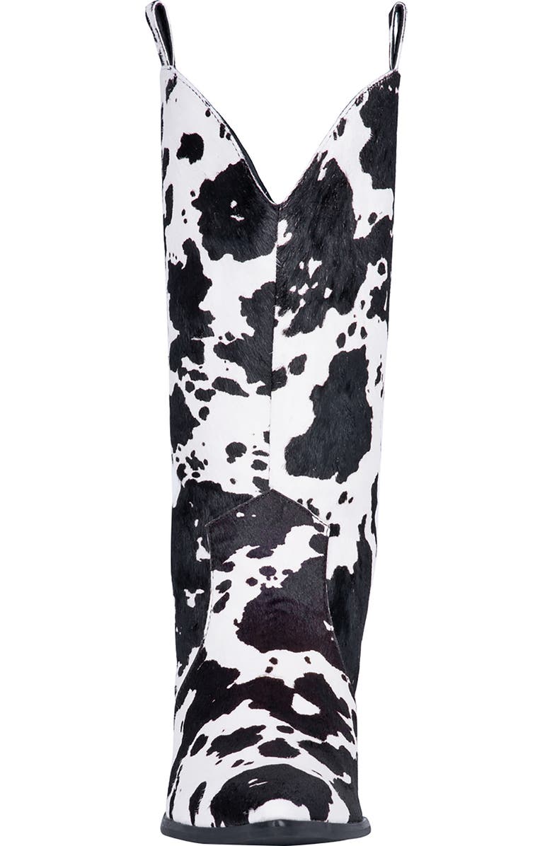Dingo Live a Little Cow Print Genuine Calf Hair Western Boot, Alternate, color,