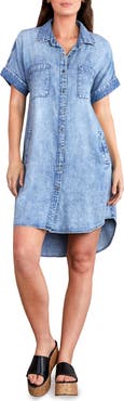 Wash Lab Denim Clean Denim Shirtdress