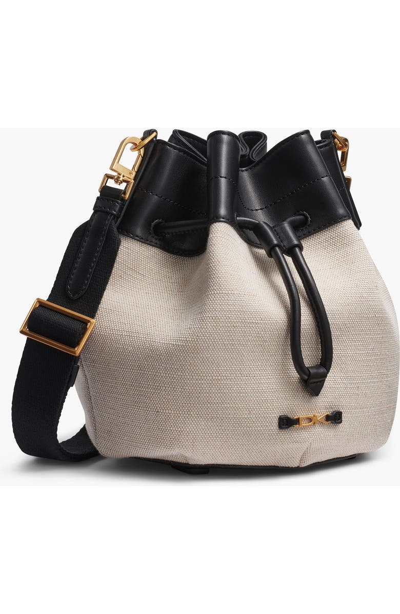 Donna Karan New York Weekend Bucket, Alternate, color, Natrl/Black