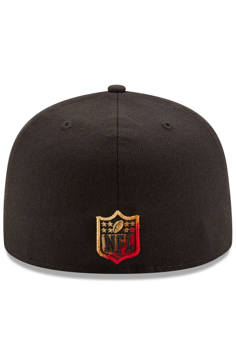 New Era Men's New Era Black San Francisco 49ers Color Dim 59FIFTY Fitted Hat, Alternate, color, 