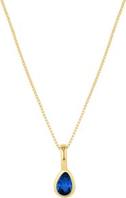 Set & Stones Teardrop Birthstone Necklace