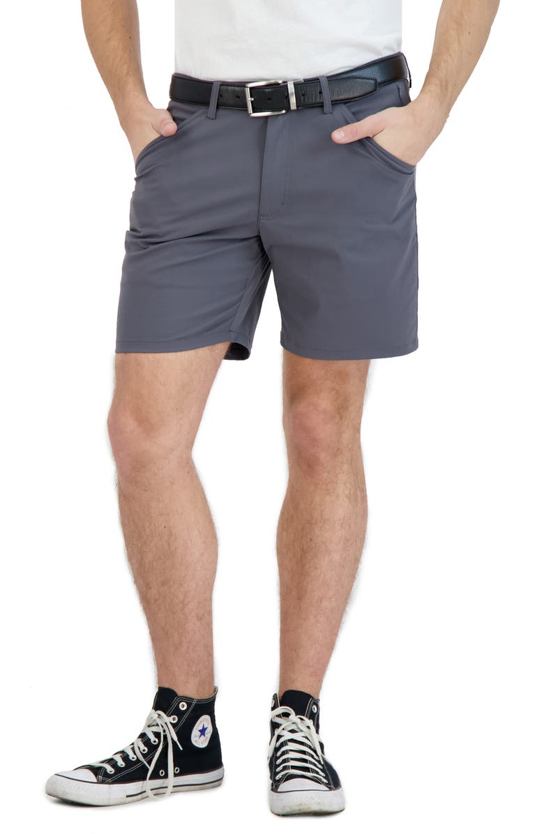 LEVINAS Everyday Stretch Chino Shorts, Alternate, color, Grey