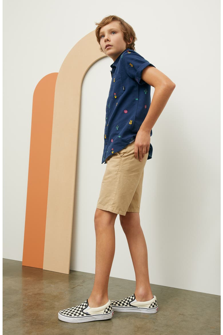 Authentic Chino Shorts, Alternate, color, BLACK