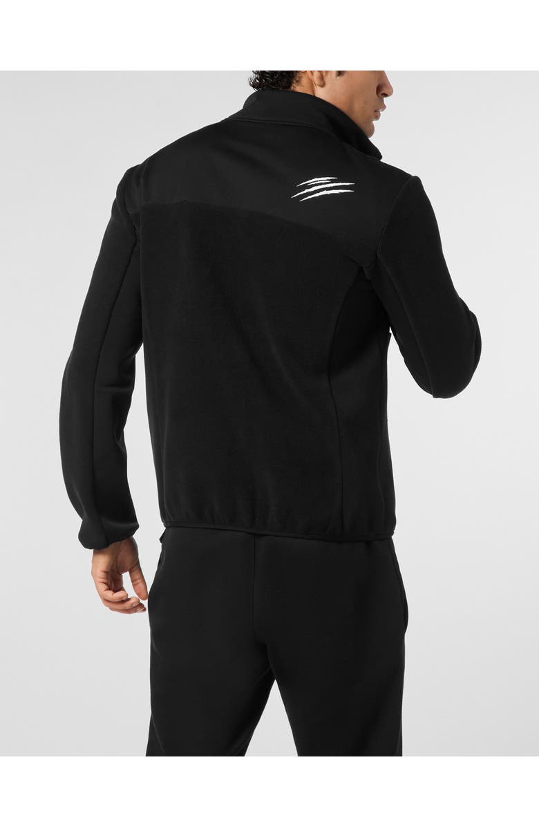 PLEIN SPORT Pile Nylon Zip Anorak Men, Alternate, color, Black