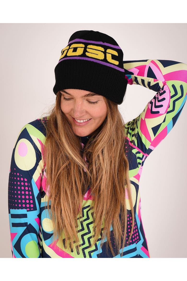Après Beanie - Black, Purple, Yellow, Main, color, Black, Purple, Yellow