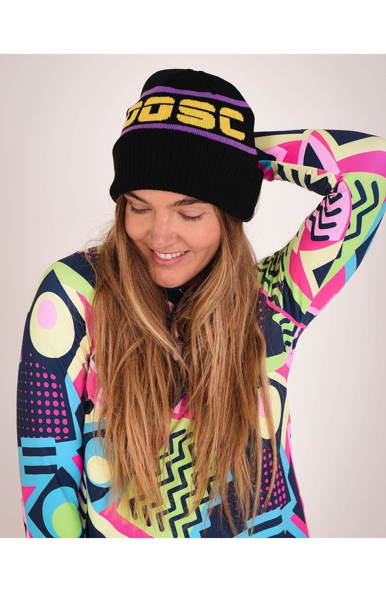 OOSC Après Beanie - Black, Purple, Yellow, Main, color, Black, Purple, Yellow