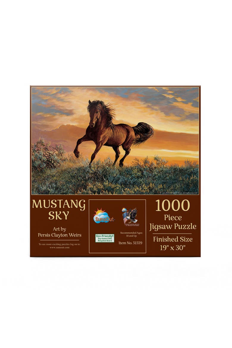 Mustang Sky 1000 piece Jigsaw Puzzle for Adults, Alternate, color, Multicolor