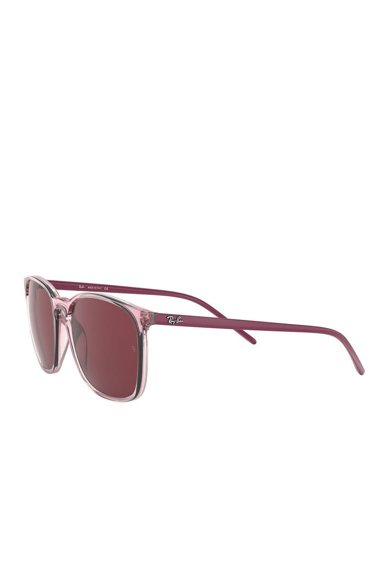 56mm Square Sunglasses, Alternate, color, LIGHT BLUE