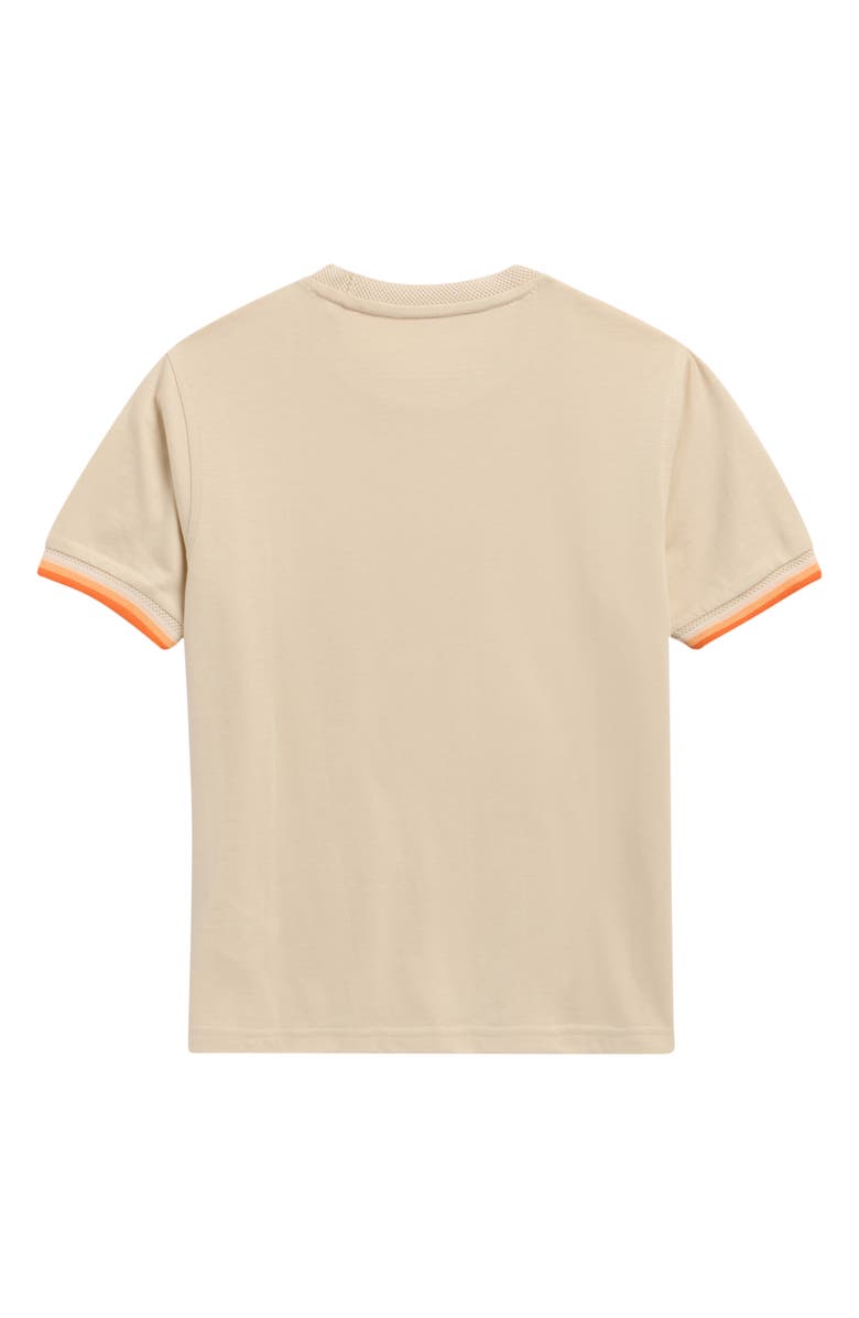 Psycho Bunny Kids' Holden Pima Cotton T-Shirt, Alternate, color, Sandshell