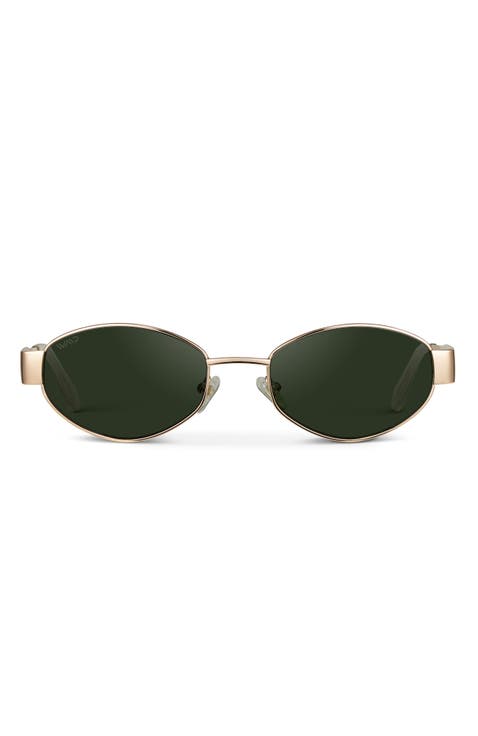 Verona - 54mm Oval Metal Sunglasses