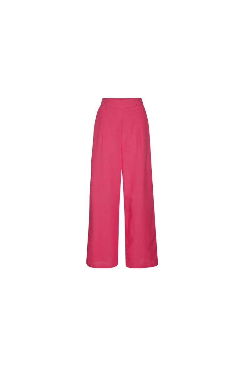 Women's Wide Leg Trousers, Alternate, color, Pink