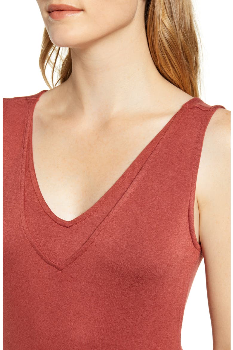 Ansel Tie Back Jersey Maxi Dress, Alternate, color, FADED ROSE