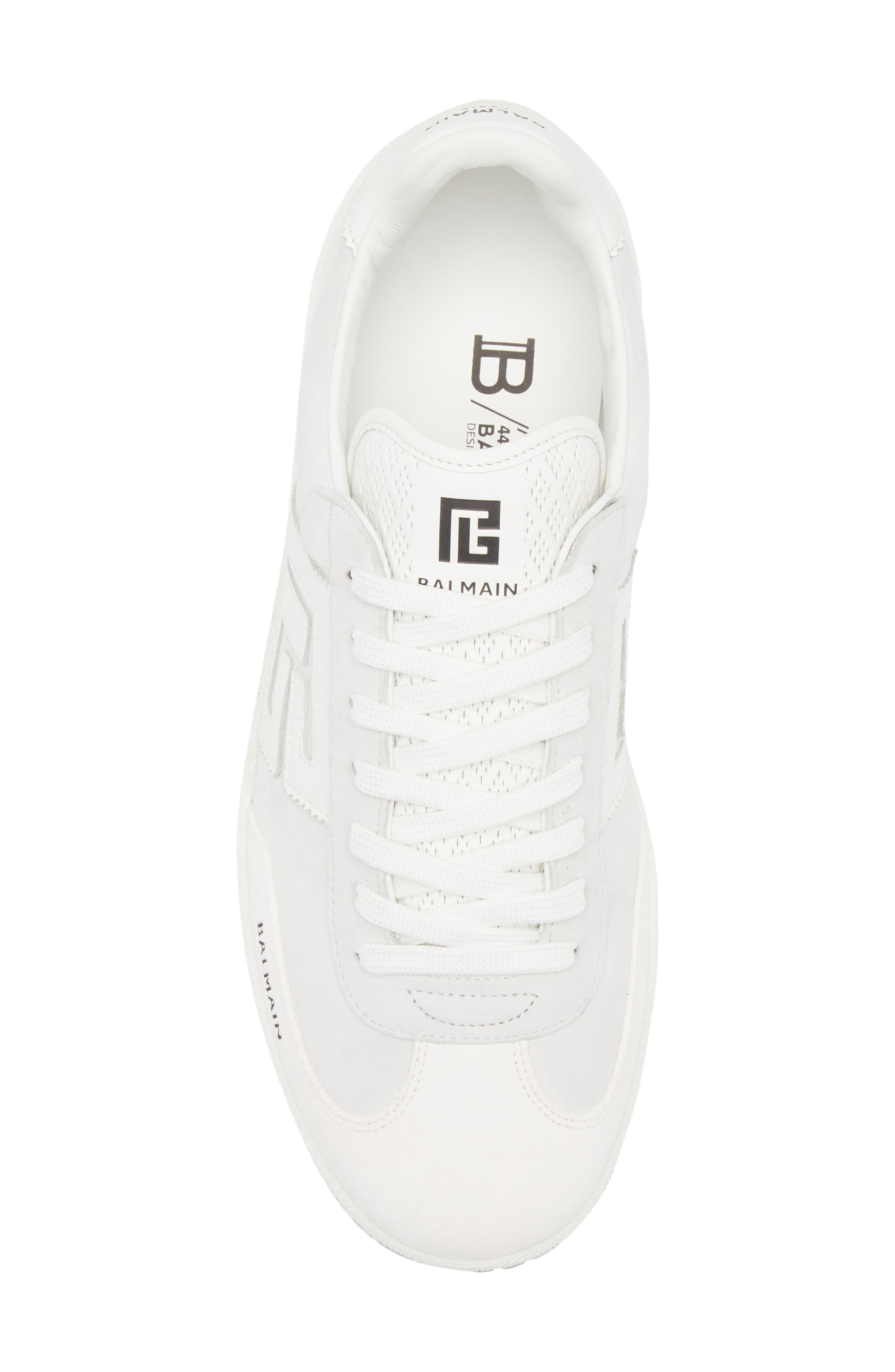 Balmain Swan Low Top Sneaker, Alternate, color, 0Fa Blanc