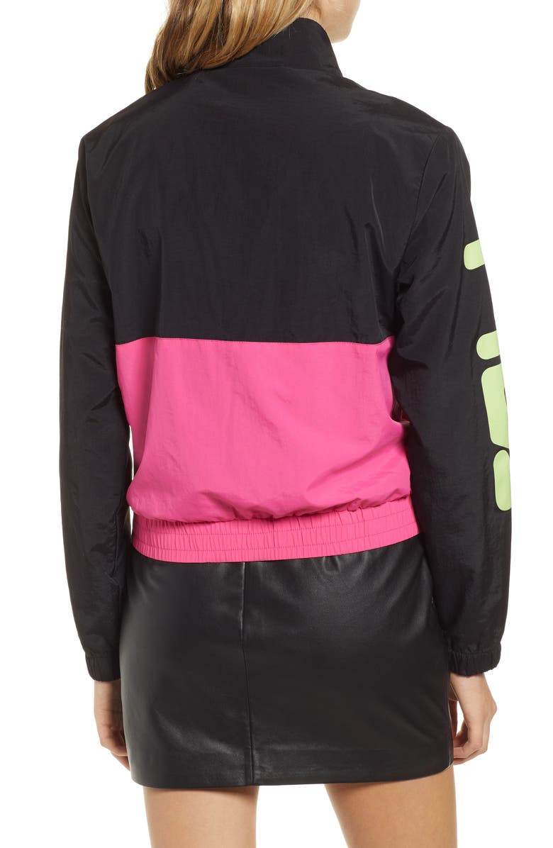 FILA Miguela Colorblock Windbreaker Jacket, Alternate, color, 