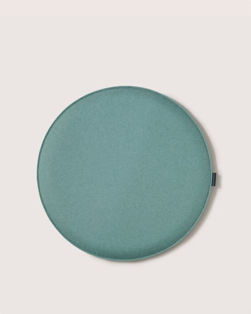 Graf & Lantz Graf Lantz Zabuton Merino Wool Round Seat Cushion In Green