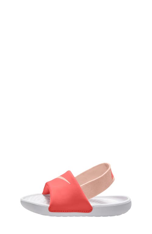 Nike Kids' Kawa Slingback Slide In Magic Ember/pink/white