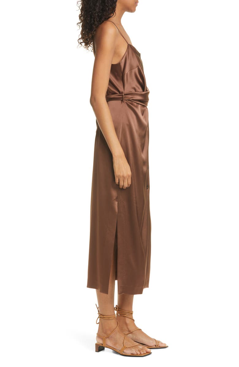 Nanushka Sayan Satin Slipdress, Alternate, color, 