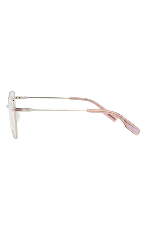 Alexander Mcqueen Mcqueen 50mm Cat Eye Optical Glasses In Gold Gold Transparent