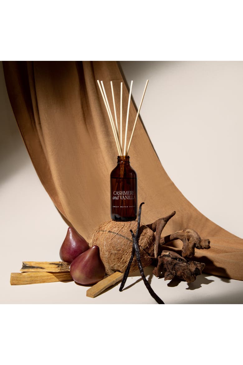 Amber Glass Reed Diffuser - Spa Scents, Alternate, color, Cashmere & Vanilla