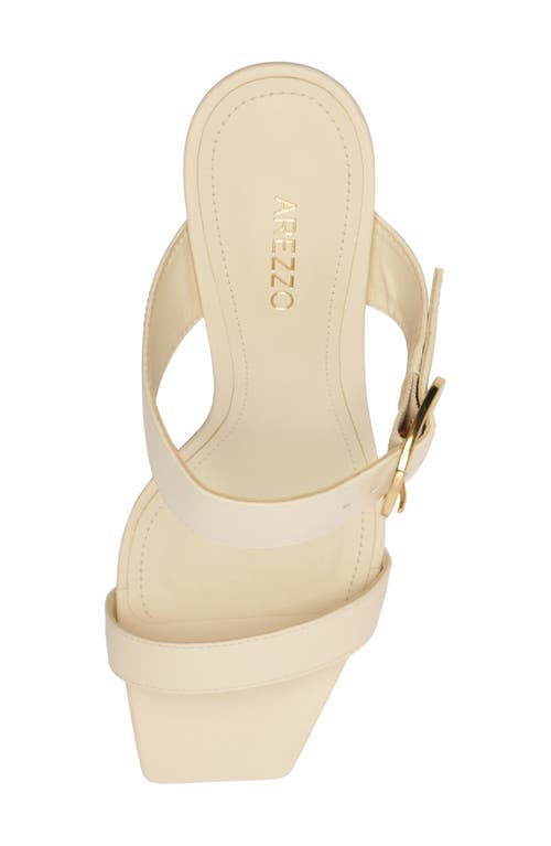 Arezzo Beverly Slide Sandal In Neutral