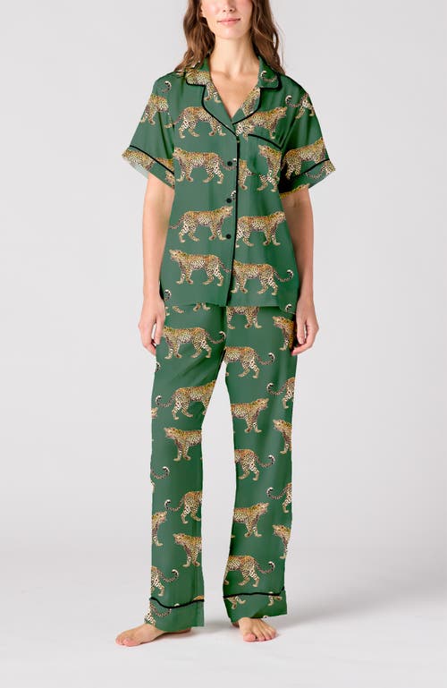 Katie Kime Cheetahs Pants Set In Animal Print