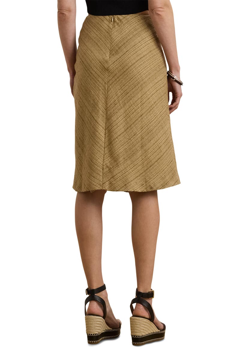 Lauren Ralph Lauren Herringbone Linen-Blend Tweed Skirt, Alternate, color, 