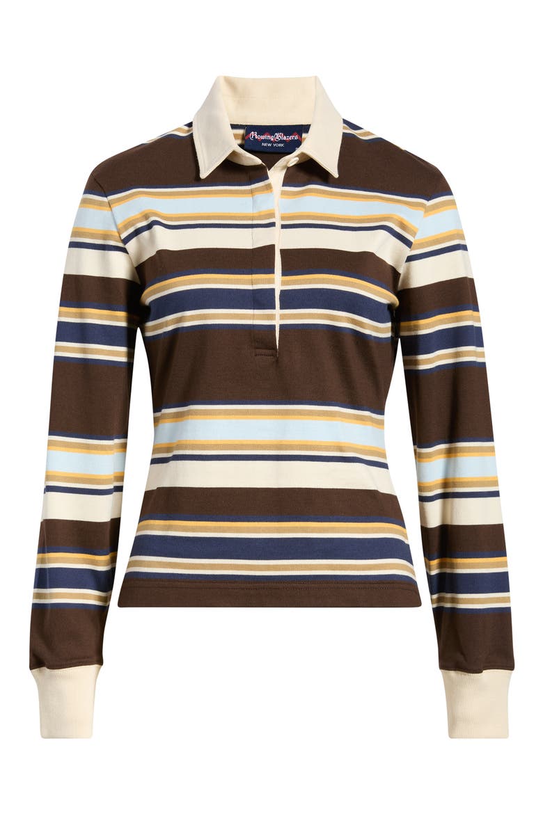 Beaumont Striped Long Sleeve Rugby Shirt, Alternate, color, MULTI-COLOR