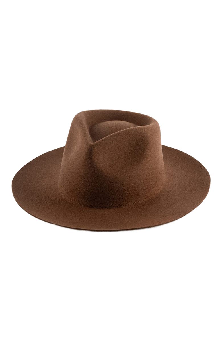 Gigi Pip Zephyr Rancher Hat, Main, color, Dark Oak