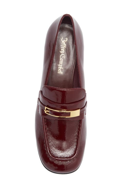 Jeffrey Campbell Book Smart Bit Loafer Pump In Brown